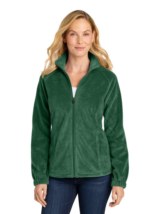 Women’s Plush Fleece Full-Zip Jacket - L190 - Dark Green
