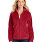 Women’s Plush Fleece Full-Zip Jacket - L190 - Rich Red