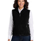 Women's Fleece Vest - L219 - Black