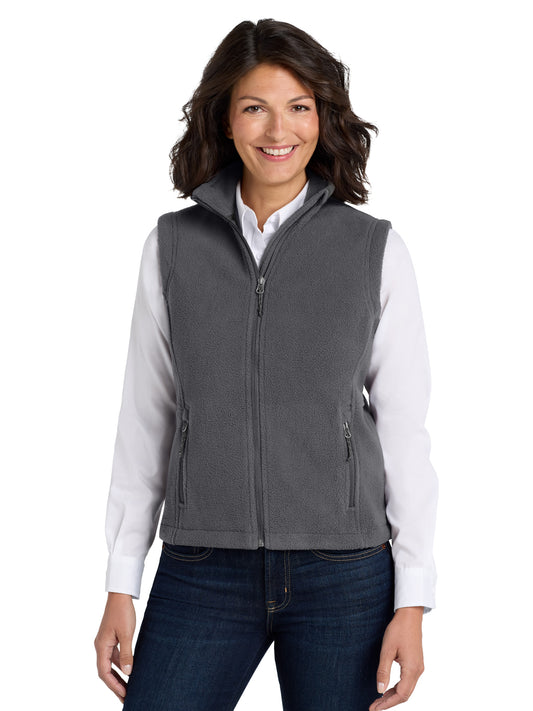 Women's Fleece Vest - L219 - Iron Grey