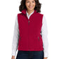 Women's Fleece Vest - L219 - True Red