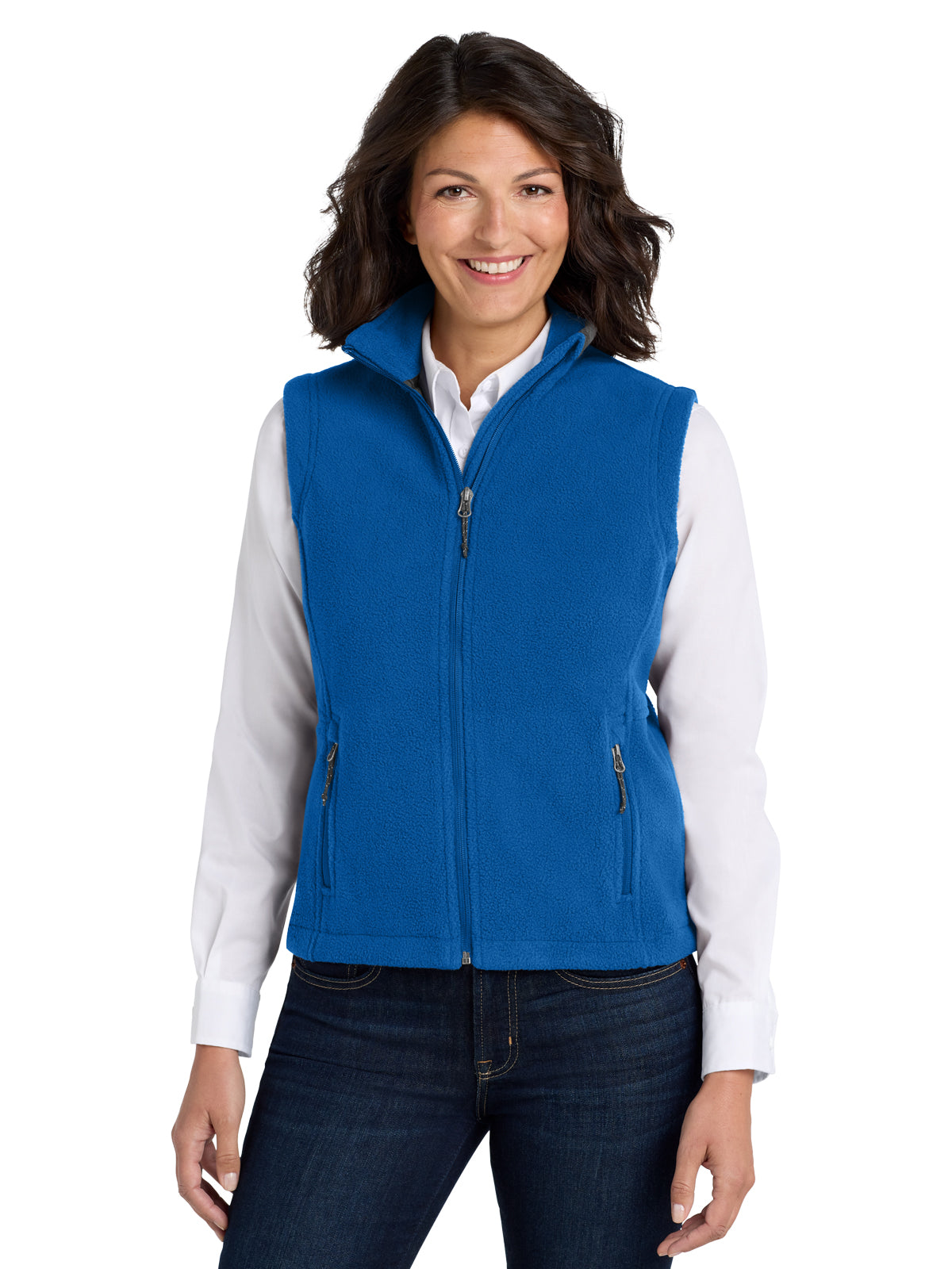 Women's Fleece Vest - L219 - True Royal