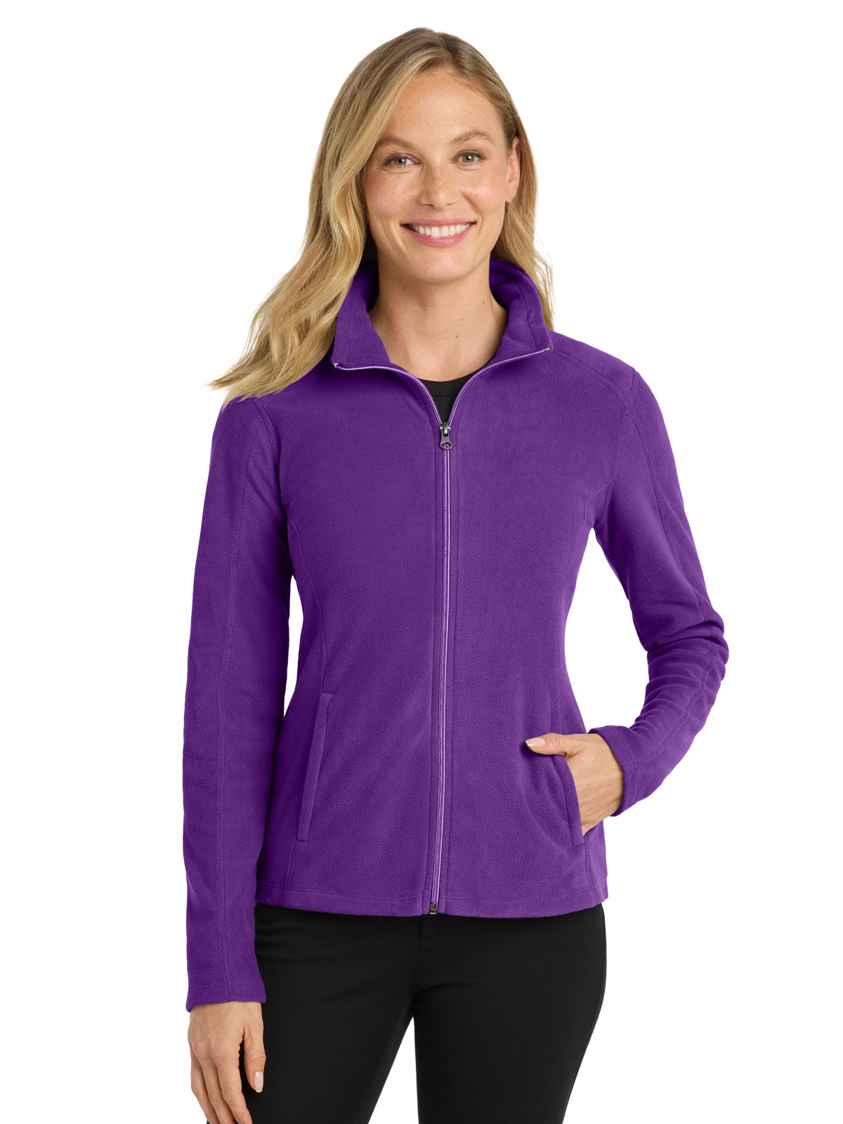 Women's Microfleece Jacket - L223 - Amethyst Purple