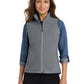 Women's 2-Pocket Microfleece Vest - L226 - Pearl Grey