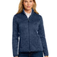 Women's Fleece Jacket - L232 - River Blue Navy Heather