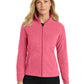 Women's Heather Microfleece Full-Zip Jacket - L235 - Pink Raspberry Heather