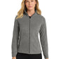 Women's Heather Microfleece Full-Zip Jacket - L235 - Pearl Grey Heather