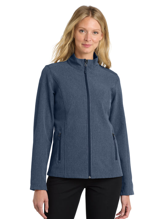Women's Soft Shell Jacket - L317 - Navy Heather