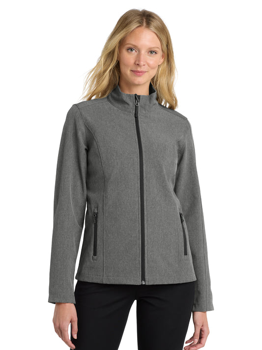 Women's Soft Shell Jacket - L317 - Pearl Grey Heather