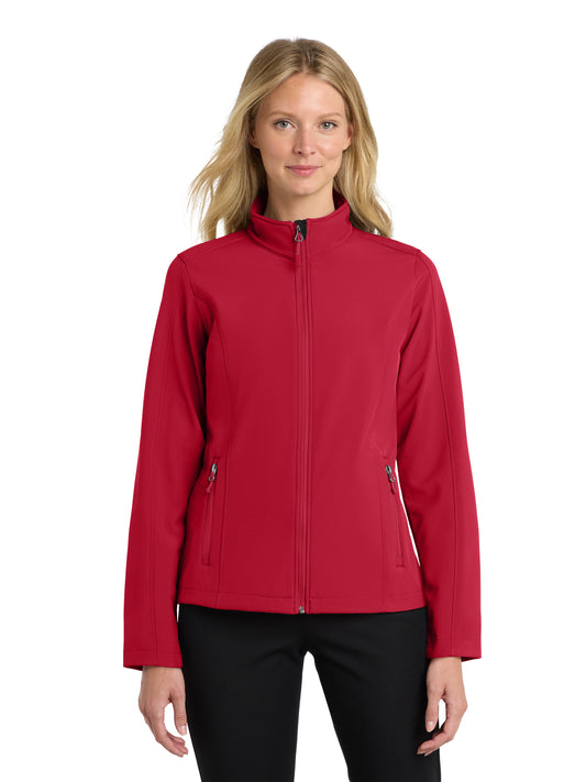 Women's Soft Shell Jacket - L317 - Rich Red
