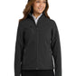 Women's 3-Pocket Welded Soft Shell Jacket - L324 - Black