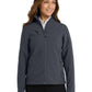 Women's 3-Pocket Welded Soft Shell Jacket - L324 - Battleship Grey