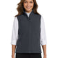Women's Soft Shell Vest - L325 - Battleship Grey