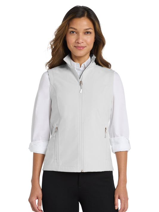 Women's Soft Shell Vest - L325 - Marshmallow