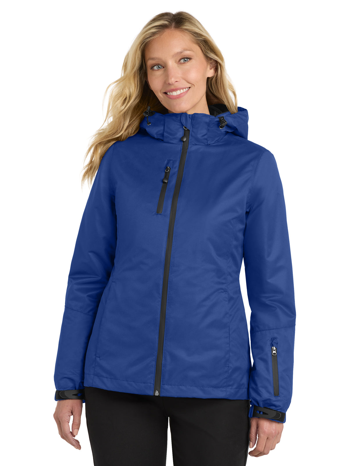 Women's 6-Pocket Waterproof 3-in-1 Jacket - L332 - Night Sky Blue/ Black