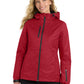 Women's 6-Pocket Waterproof 3-in-1 Jacket - L332 - Rich Red/ Black