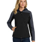 Women's Hooded Core Soft Shell Jacket - L335 - Black/Battleship Grey