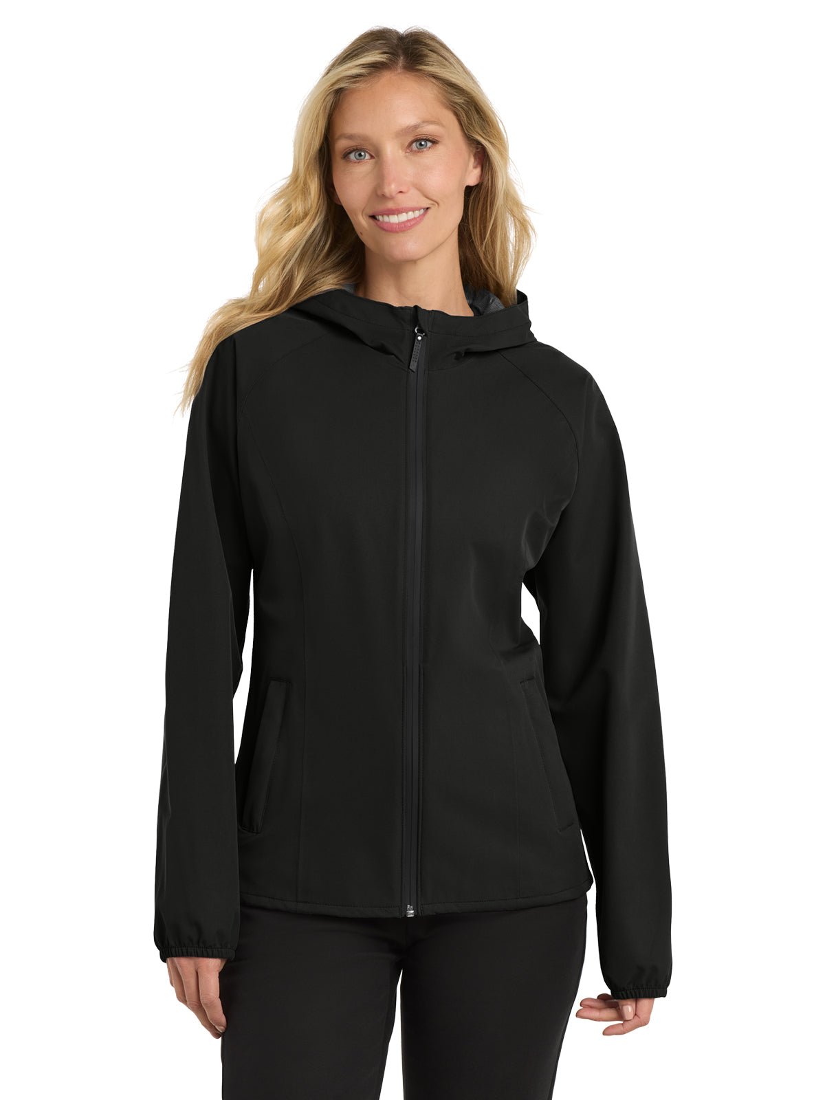 Women's Rain Jacket - L407 - Deep Black