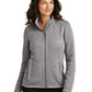 Women's 2-Pocket Arc Sweater Fleece Jacket - L428 - Deep Smoke Heather