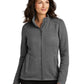 Women's 2-Pocket Arc Sweater Fleece Jacket - L428 - Grey Smoke Heather