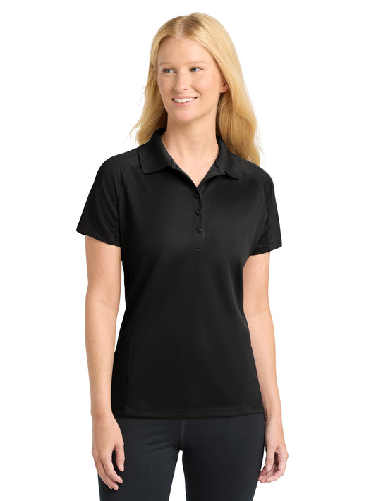 Women's Pocketless Dri-Mesh Polo - L474 - Black