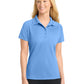 Women's Pocketless Dri-Mesh Polo - L474 - Carolina Blue