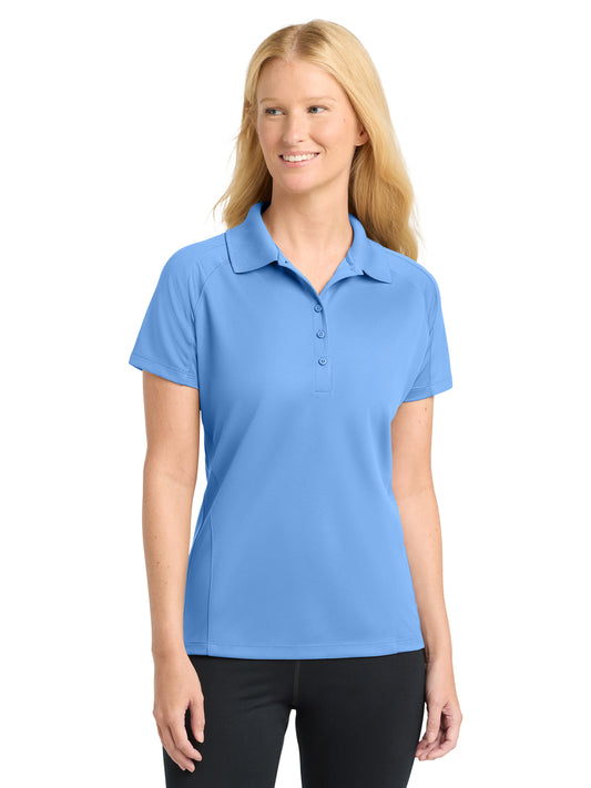 Women's Pocketless Dri-Mesh Polo - L474 - Carolina Blue
