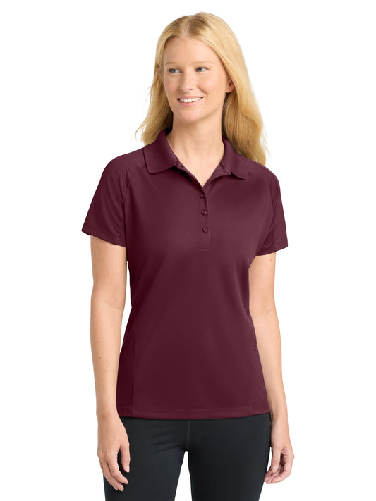 Women's Pocketless Dri-Mesh Polo - L474 - Maroon