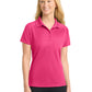 Women's Pocketless Dri-Mesh Polo - L474 - Pink Raspberry