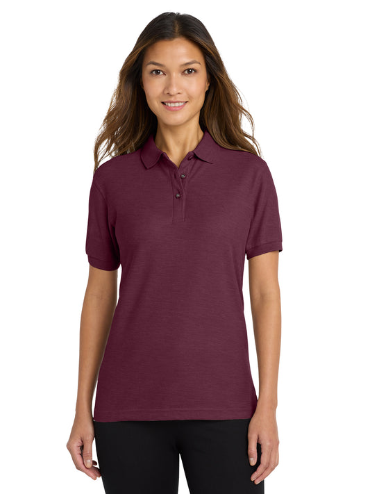 Women's Silk Touch Polo Shirt - L500 - Burgundy