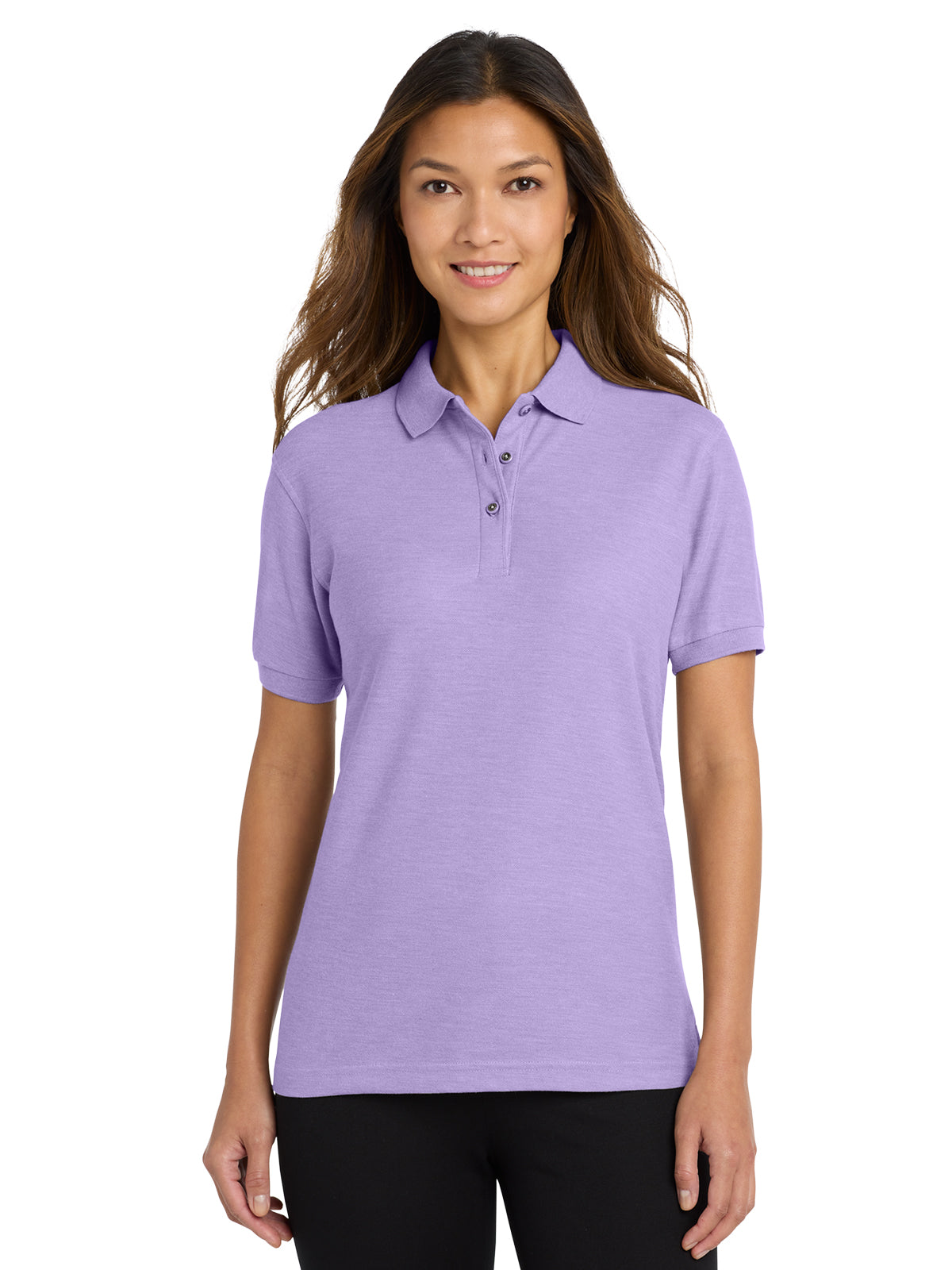 Women's Silk Touch Polo Shirt - L500 - Bright Lavender