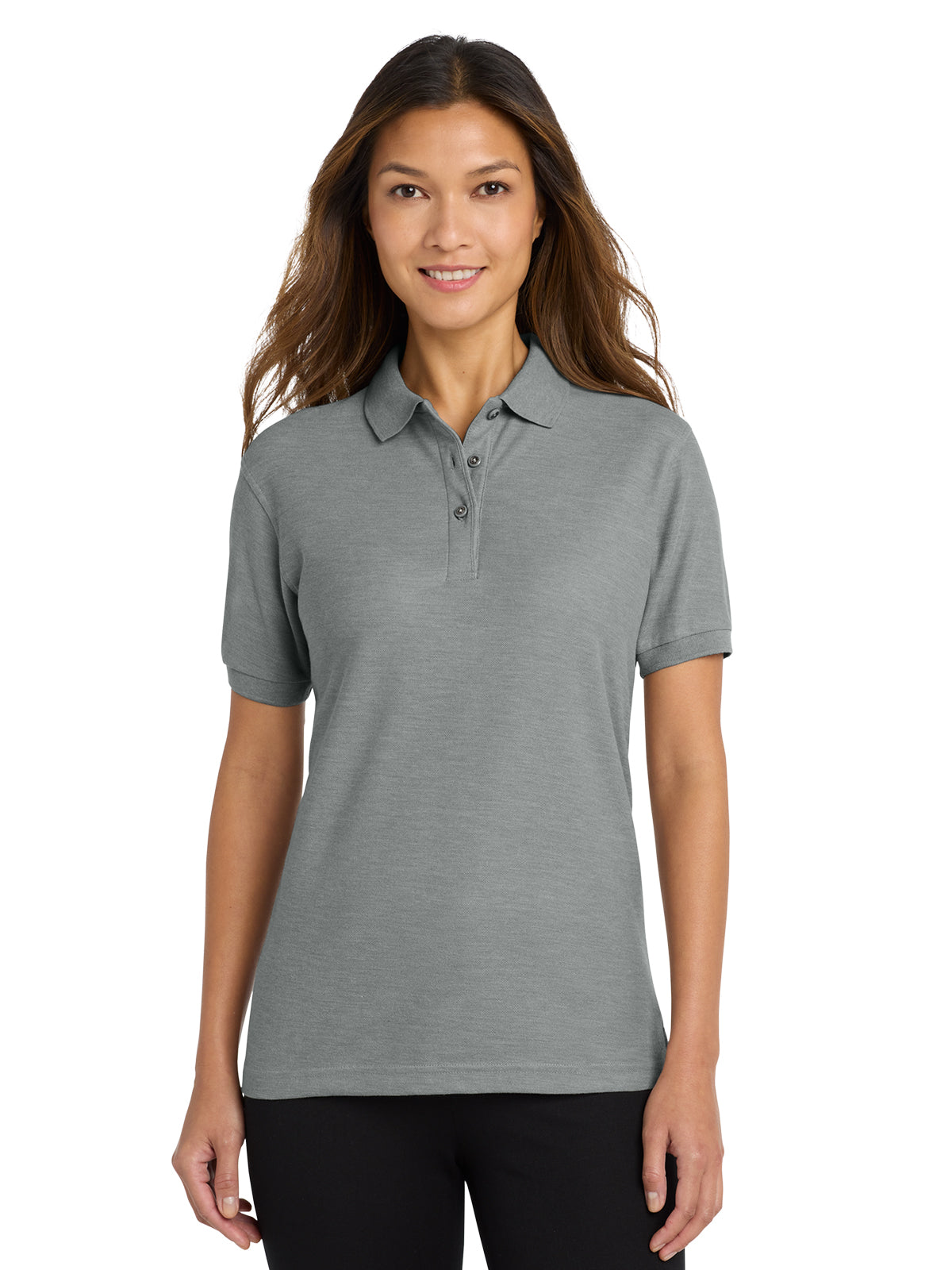 Women's Silk Touch Polo Shirt - L500 - Cool Grey