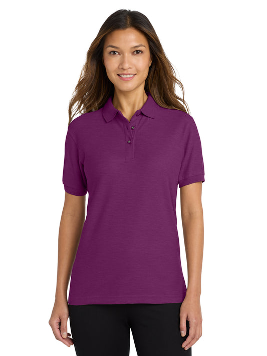 Women's Silk Touch Polo Shirt - L500 - Deep Berry