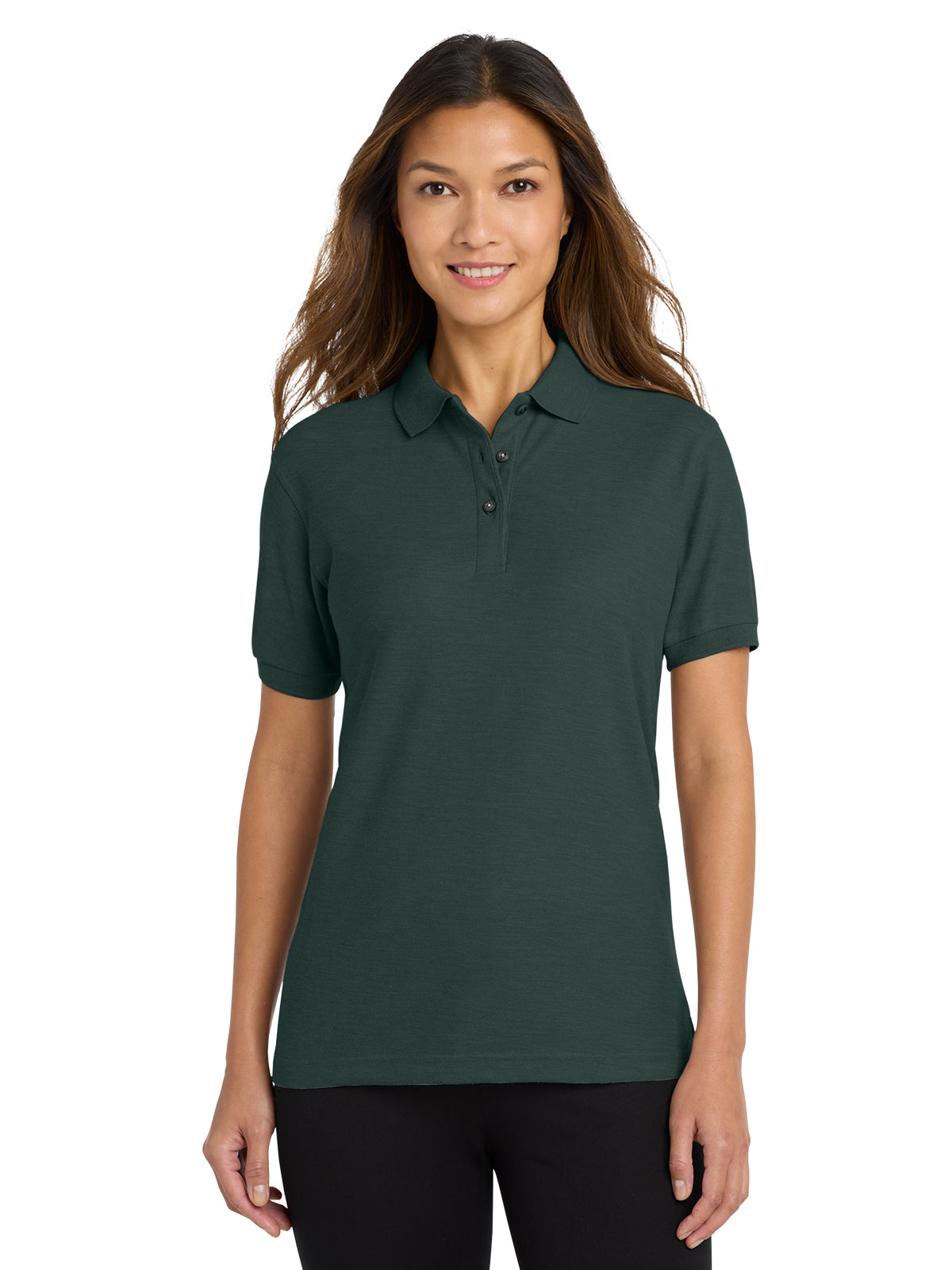 Women's Silk Touch Polo Shirt - L500 - Dark Green