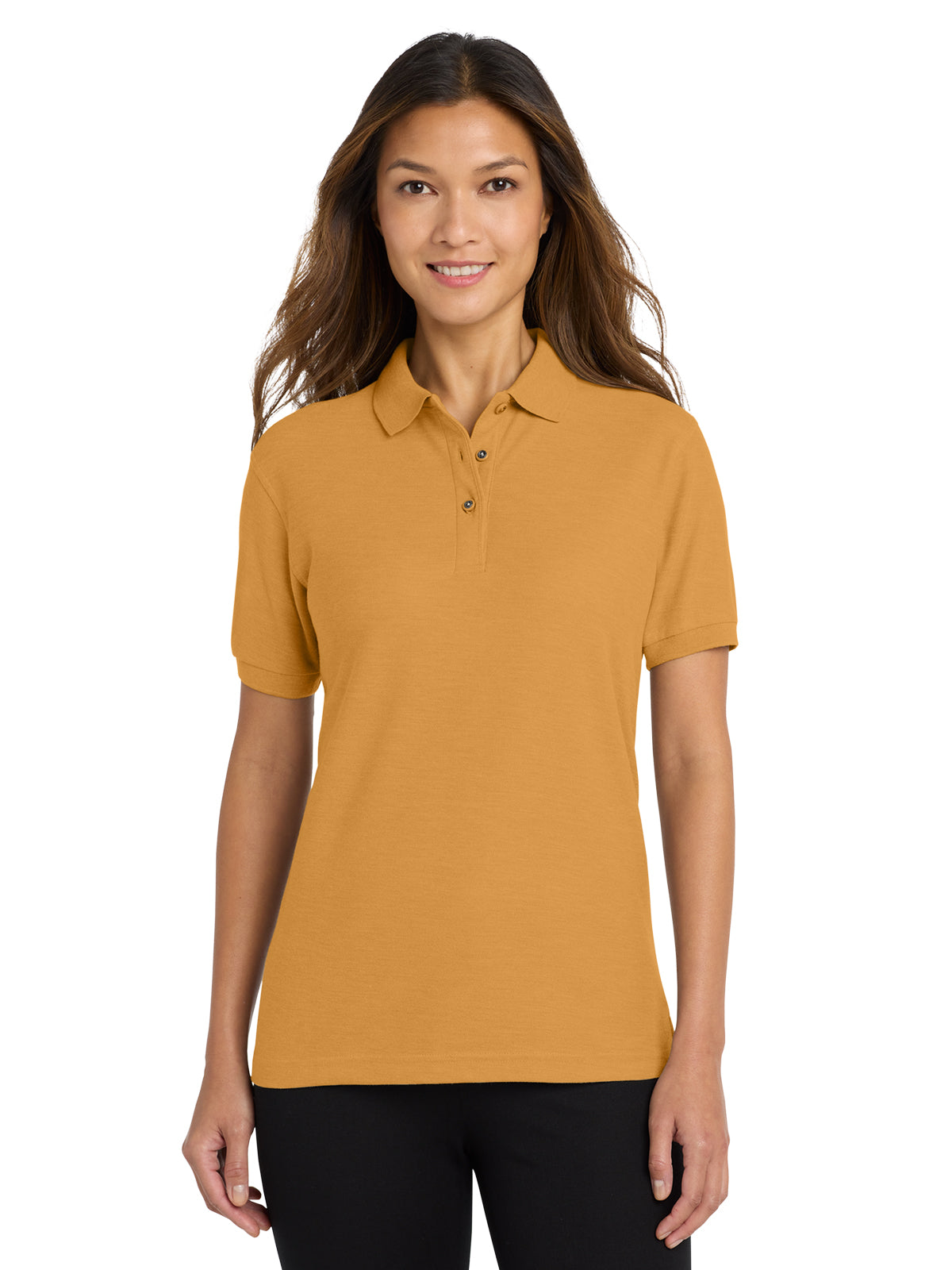 Women's Silk Touch Polo Shirt - L500 - Gold