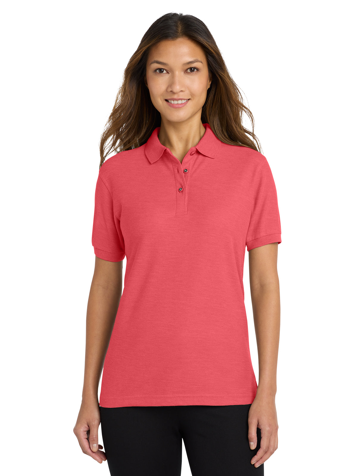 Women's Silk Touch Polo Shirt - L500 - Hibiscus