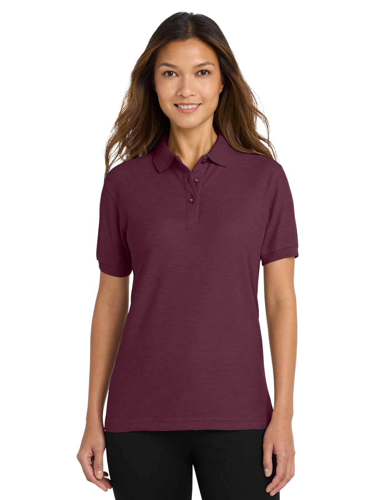 Women's Silk Touch Polo Shirt - L500 - Maroon