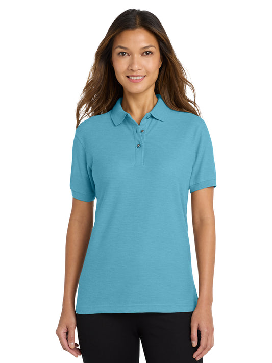 Women's Silk Touch Polo Shirt - L500 - Maui Blue