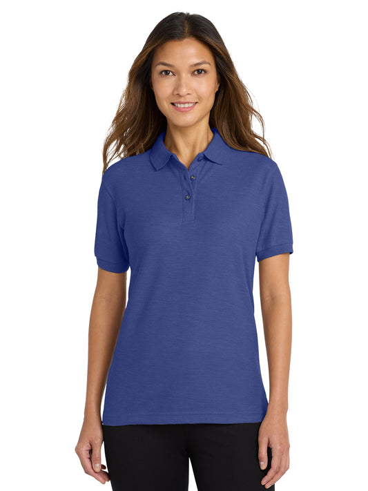 Women's Silk Touch Polo Shirt - L500 - Mediterranean Blue