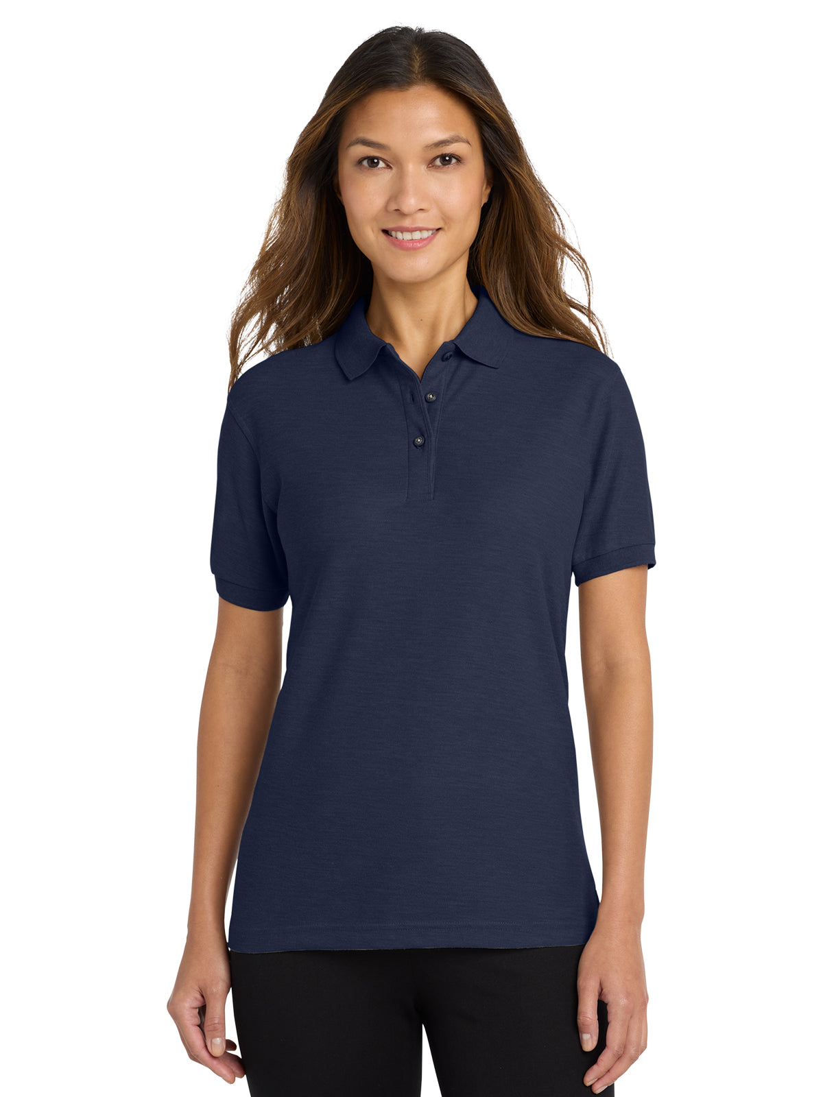Women's Silk Touch Polo Shirt - L500 - Navy