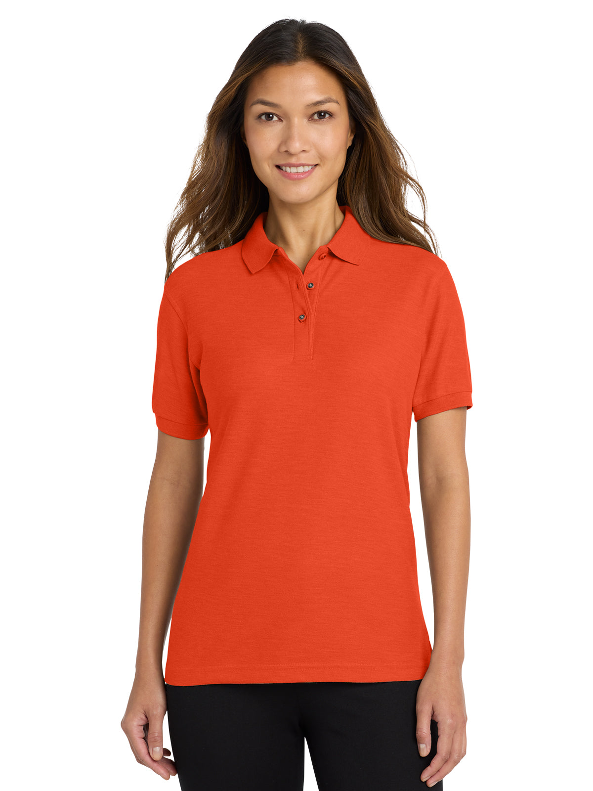 Women's Silk Touch Polo Shirt - L500 - Orange
