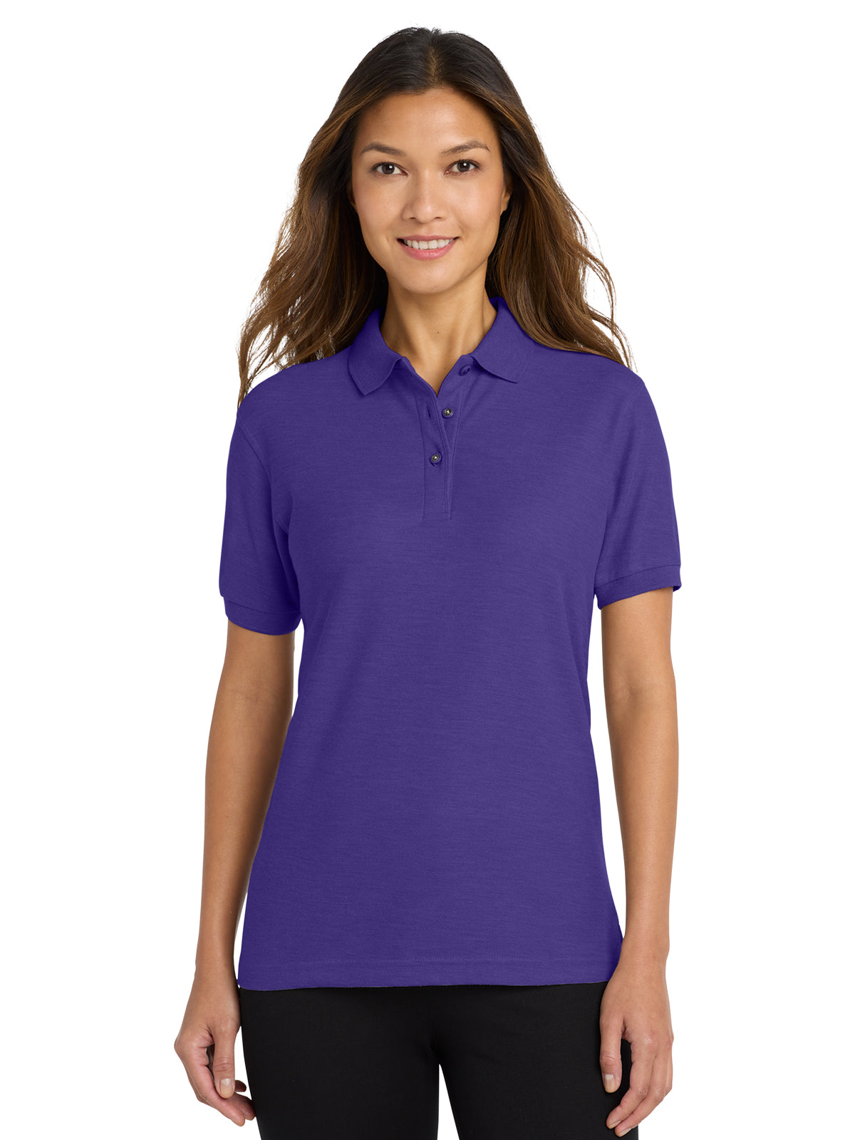 Women's Silk Touch Polo Shirt - L500 - Purple