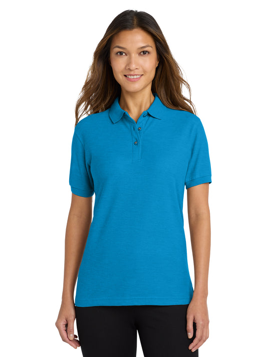 Women's Silk Touch Polo Shirt - L500 - Turquoise