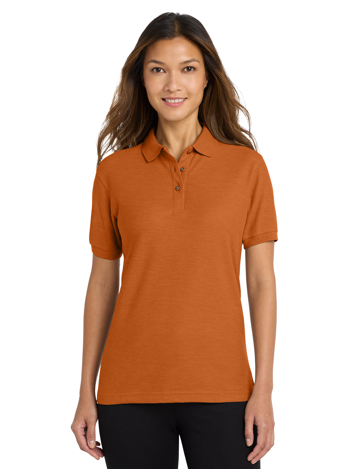 Women's Silk Touch Polo Shirt - L500 - Texas Orange