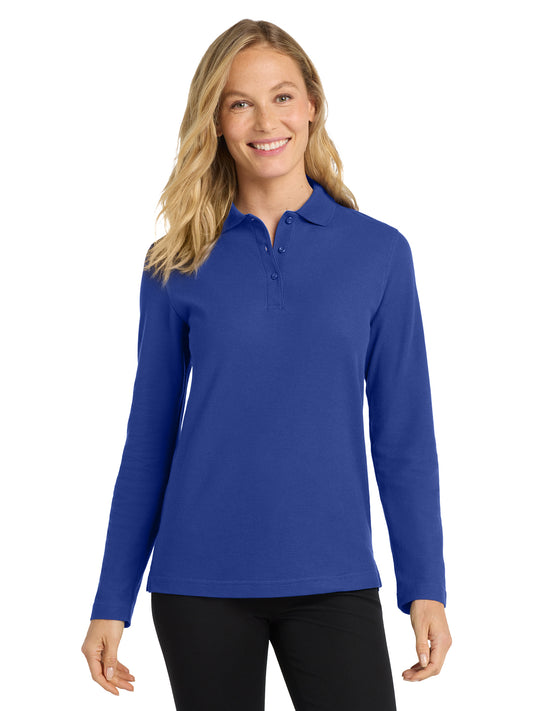 Women's Long Sleeve Polo - L500LS - Royal