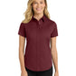 Women's Short Sleeve Easy Care Shirt - L508 - Burgundy/Light Stone