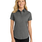 Women's Short Sleeve Easy Care Shirt - L508 - Steel Grey/Light Stone