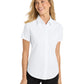 Women's Short Sleeve Easy Care Shirt - L508 - White/Light Stone