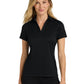 Women's Jacquard Polo  - L528 - Black