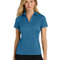 Women's Jacquard Polo  - L528 - Ocean Blue
